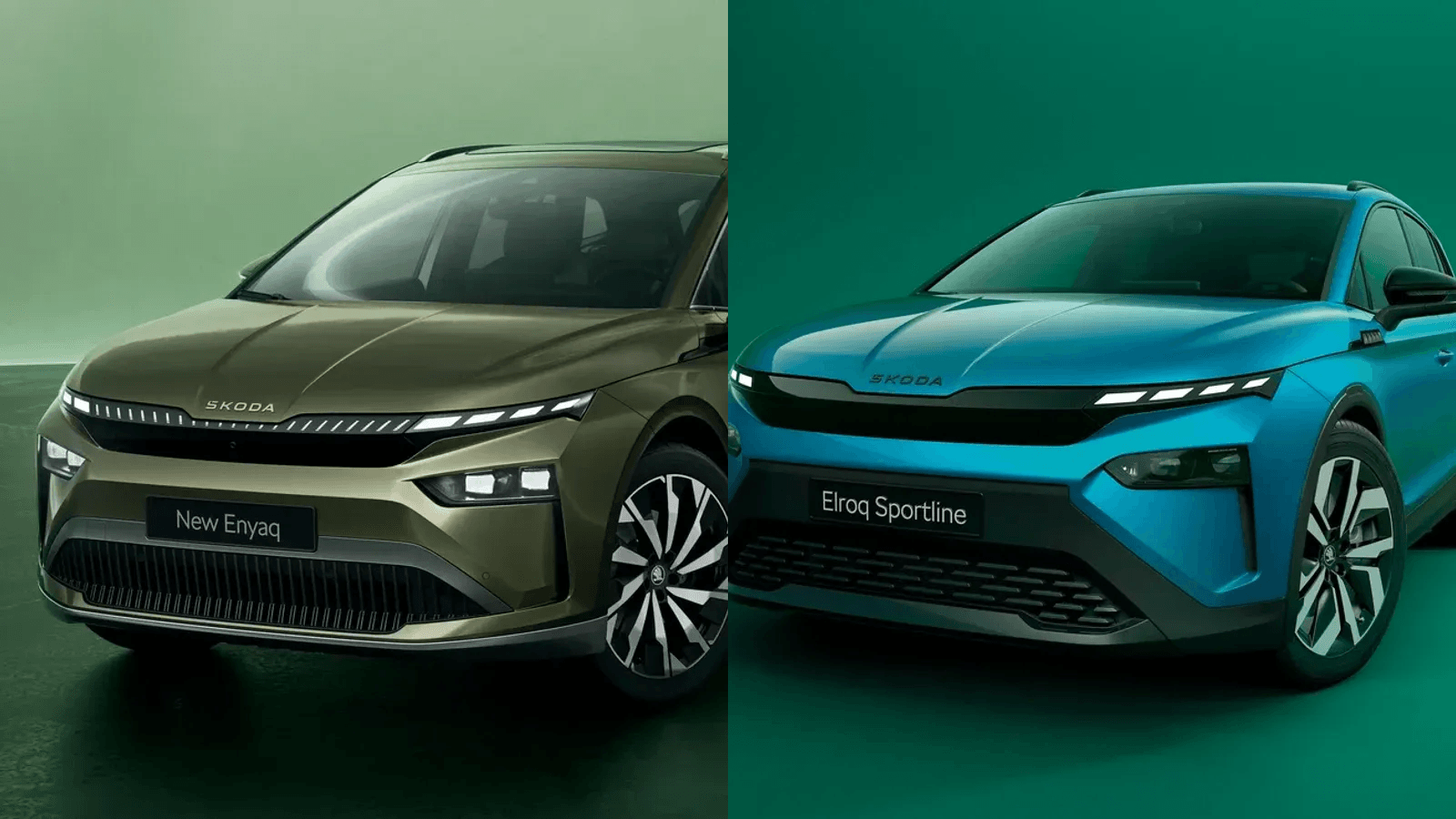 Škoda Enyaq a Škoda Elroq vedle sebe