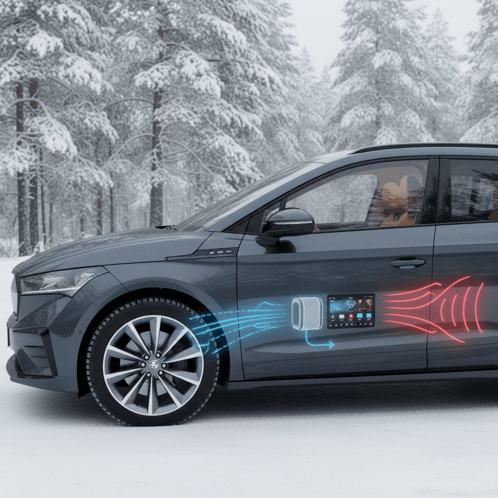 Klimatizace a ovládání teploty v elektromobilu